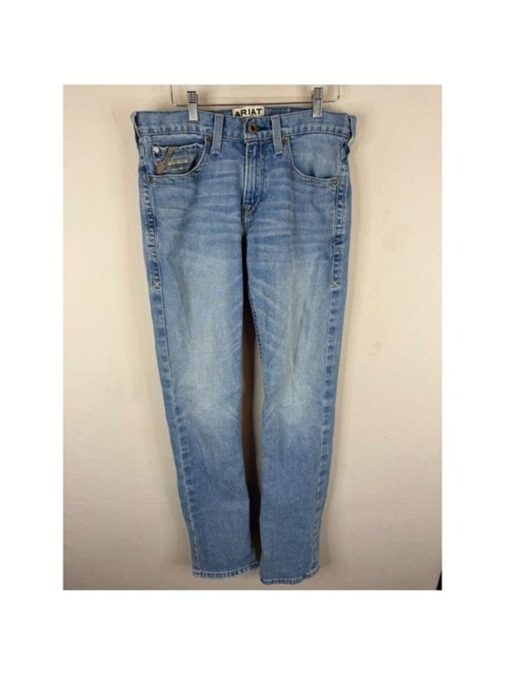 Ariat M7 Julian Slim Fit Straight Leg Jeans Light Wash Mens 32x36 10039614